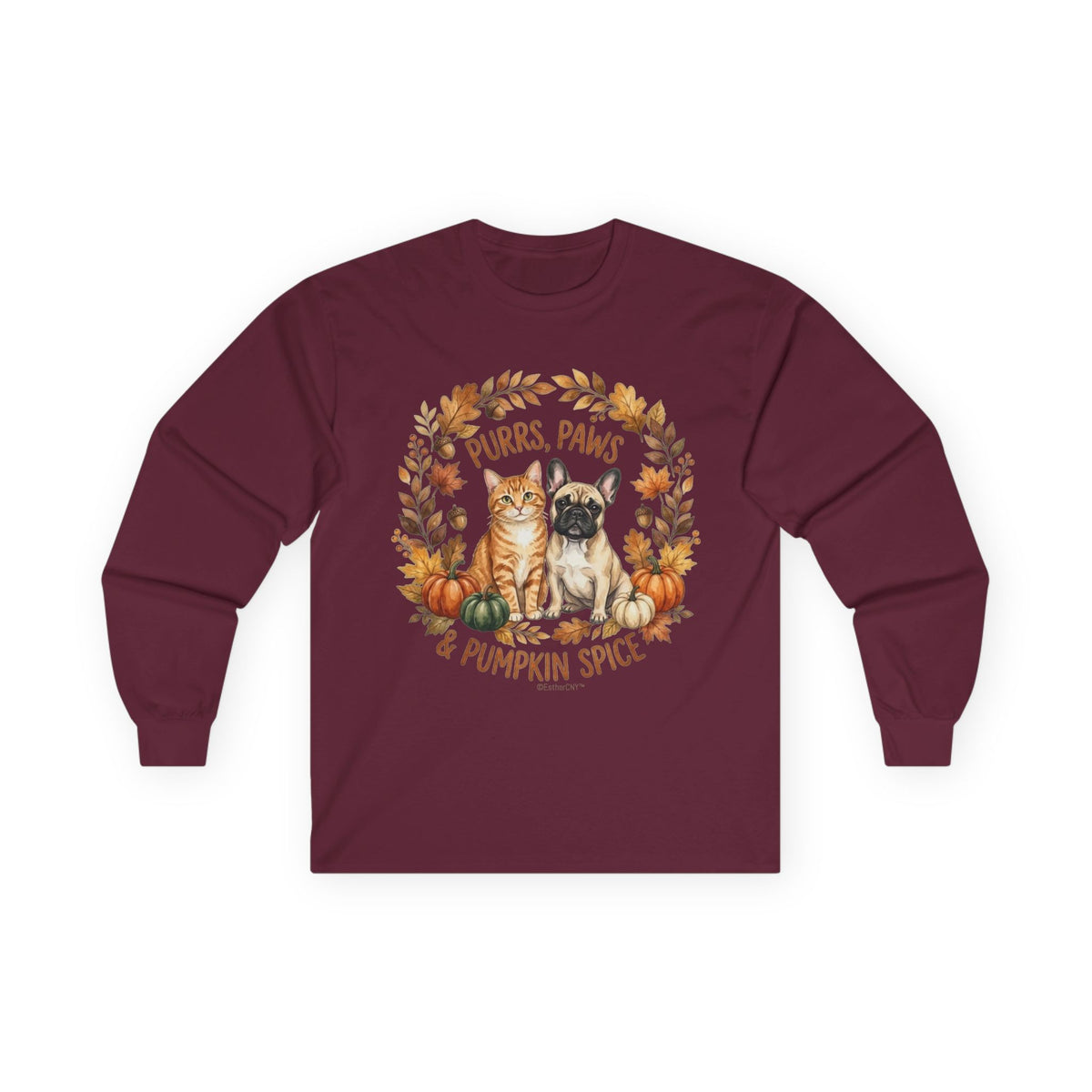 Purrs, Paws & Pumpkin Spice Long Sleeve Tee (Unisex)