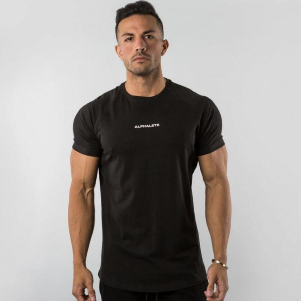 Camiseta ajustada de gimnasio para hombres