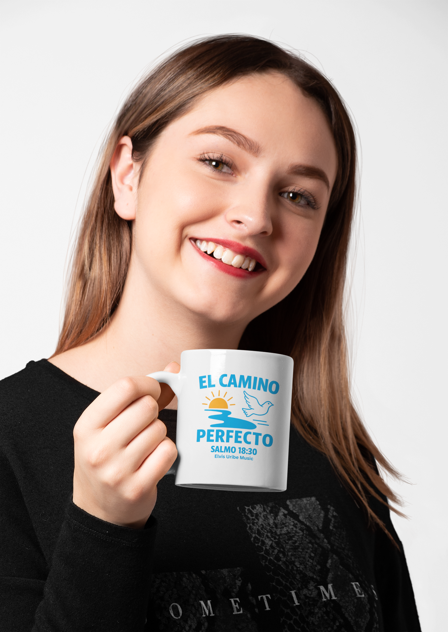 Salmo 18:30 'El Camino Perfecto' Coffee Cup, Christian Gift, Inspirational Tea Mug, Bible Verse Drinkware, Spanish