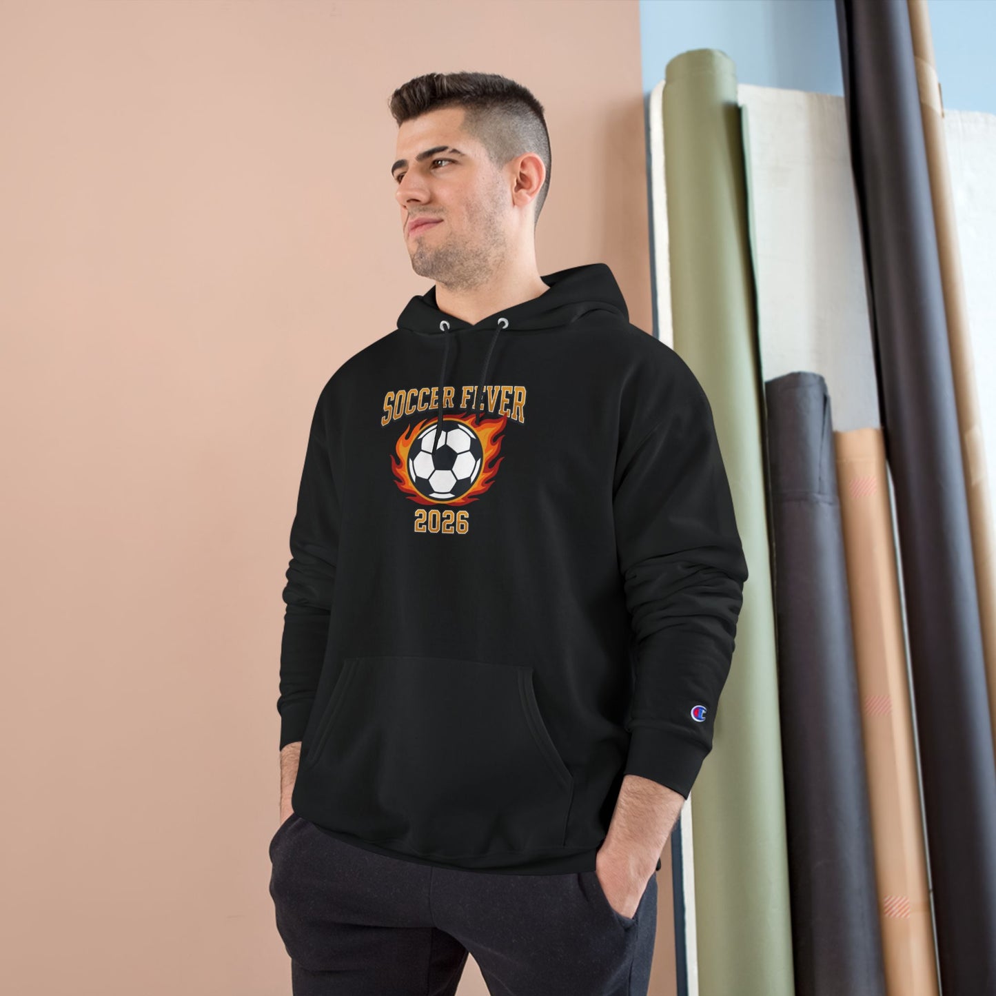 Soccer Fever 2026 Hoodie – Flaming Soccer Ball Championship Sweatshirt