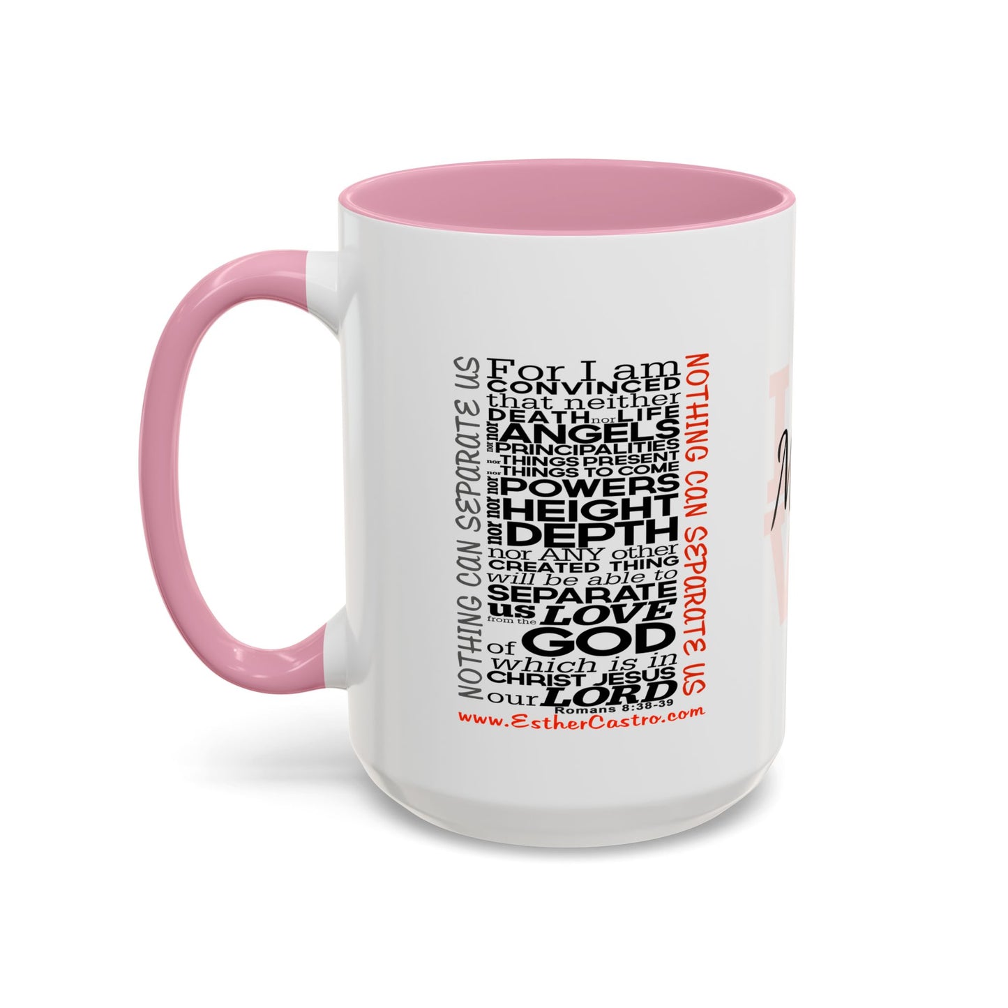 Nothing Can Separate Us Scripture Mug | Christian Coffee Mug, Romans 8, Love Mom