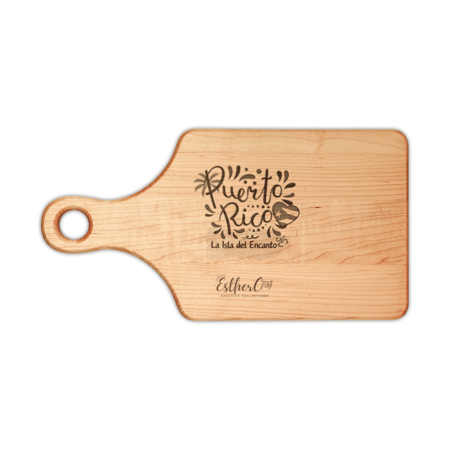 Puerto Rico Engraved Wooden Cutting Board — La Isla del Encanto