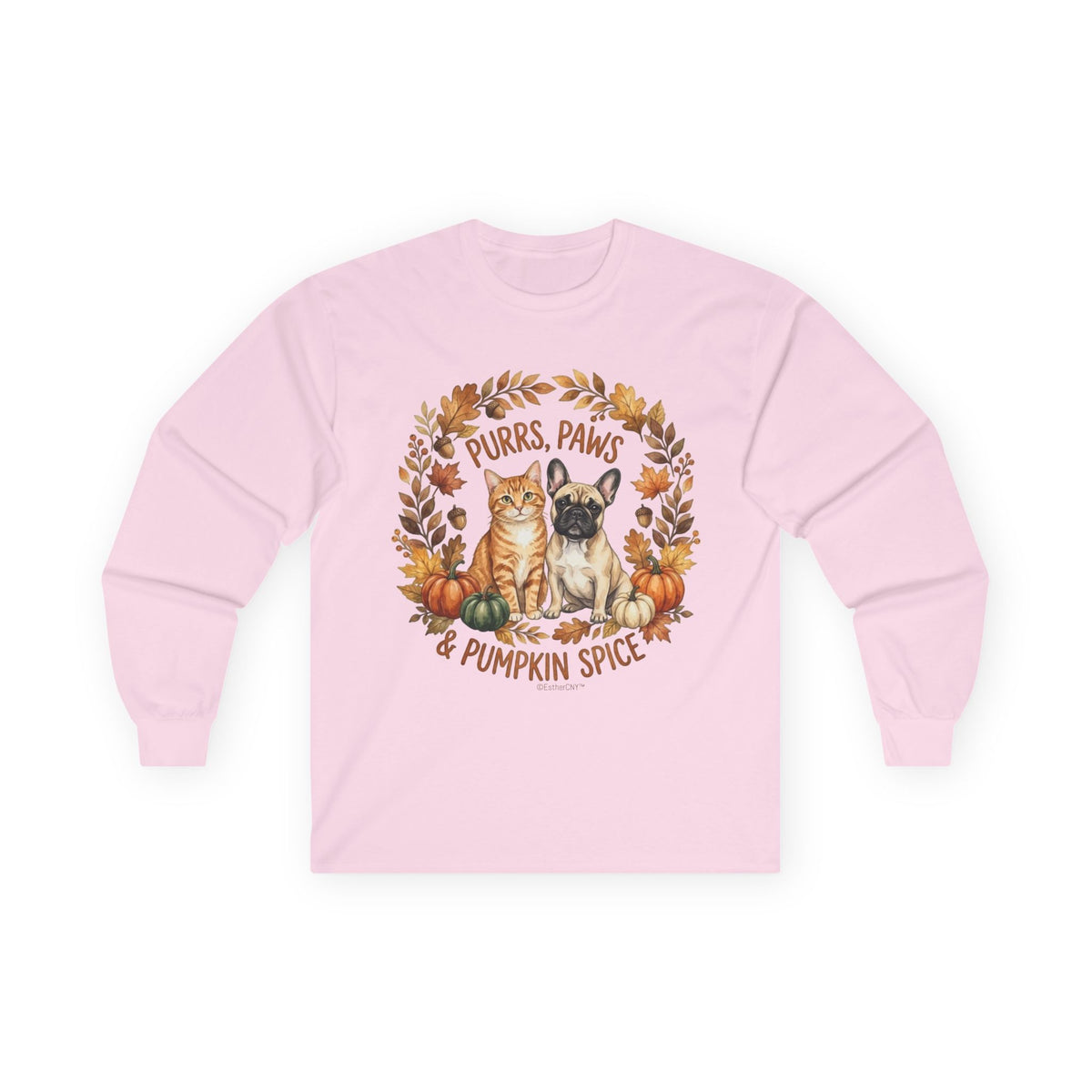 Purrs, Paws & Pumpkin Spice Long Sleeve Tee (Unisex)