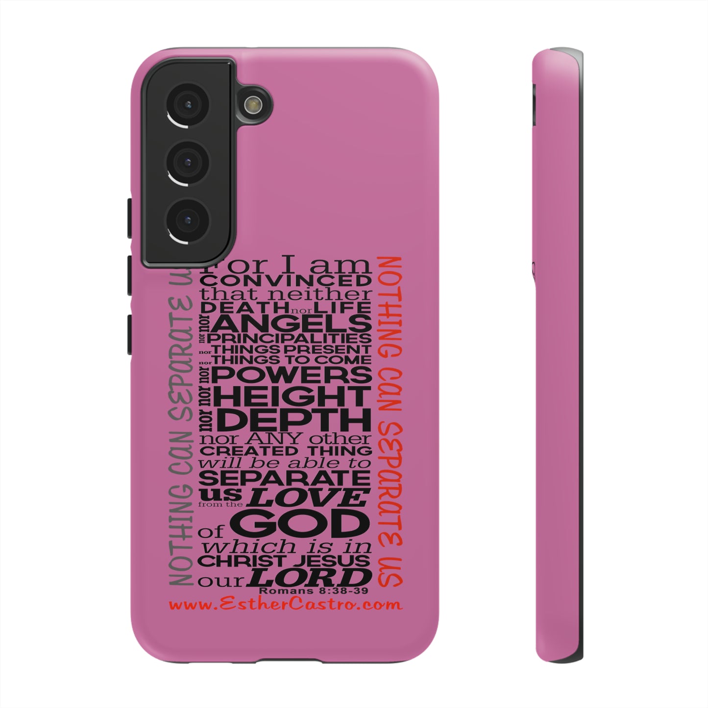 Tough Cases for Smart Phones - "Nothing Can Separate Us" Christian customized Tough Cases Romans 8, smartphone covers