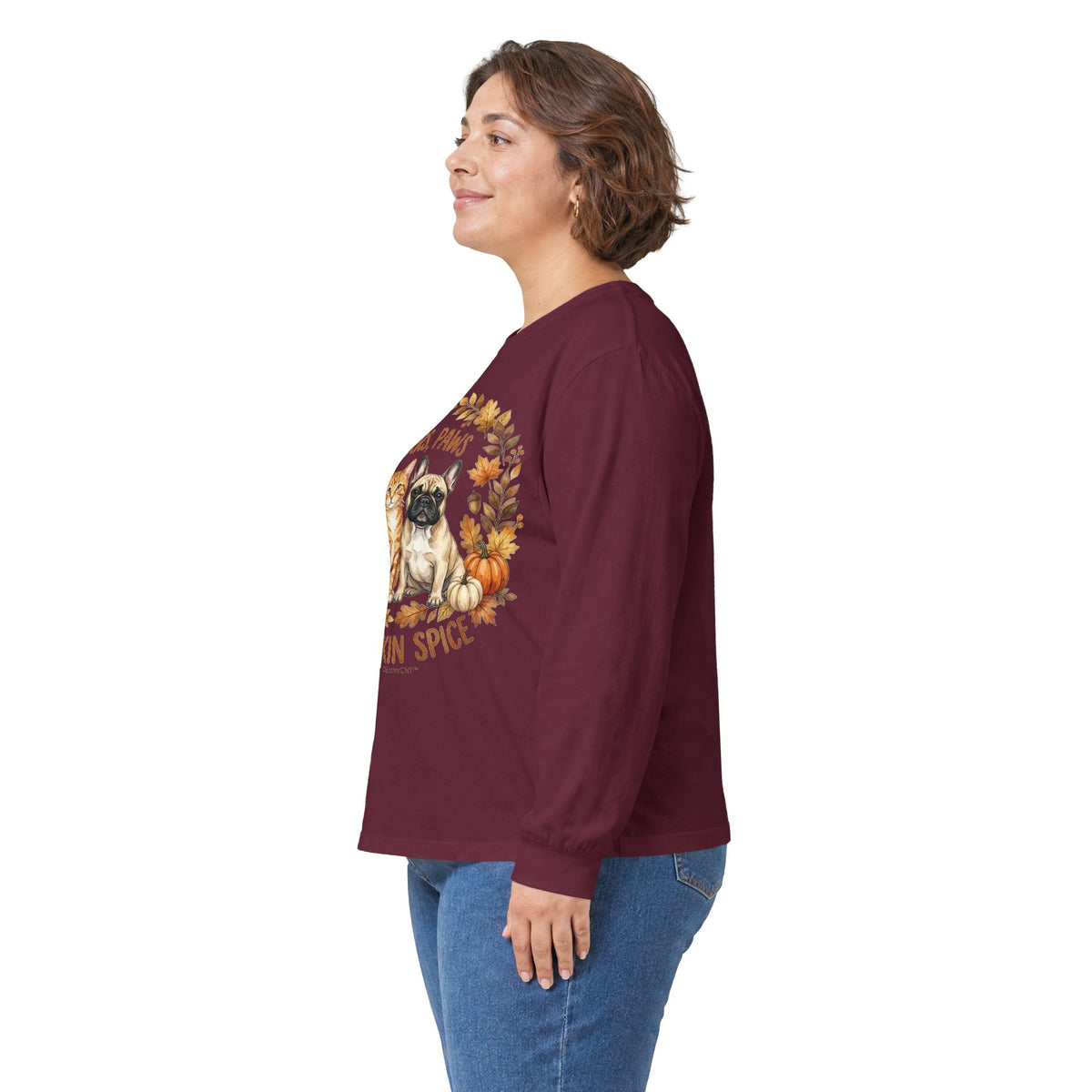 Purrs, Paws & Pumpkin Spice Long Sleeve Tee (Unisex)