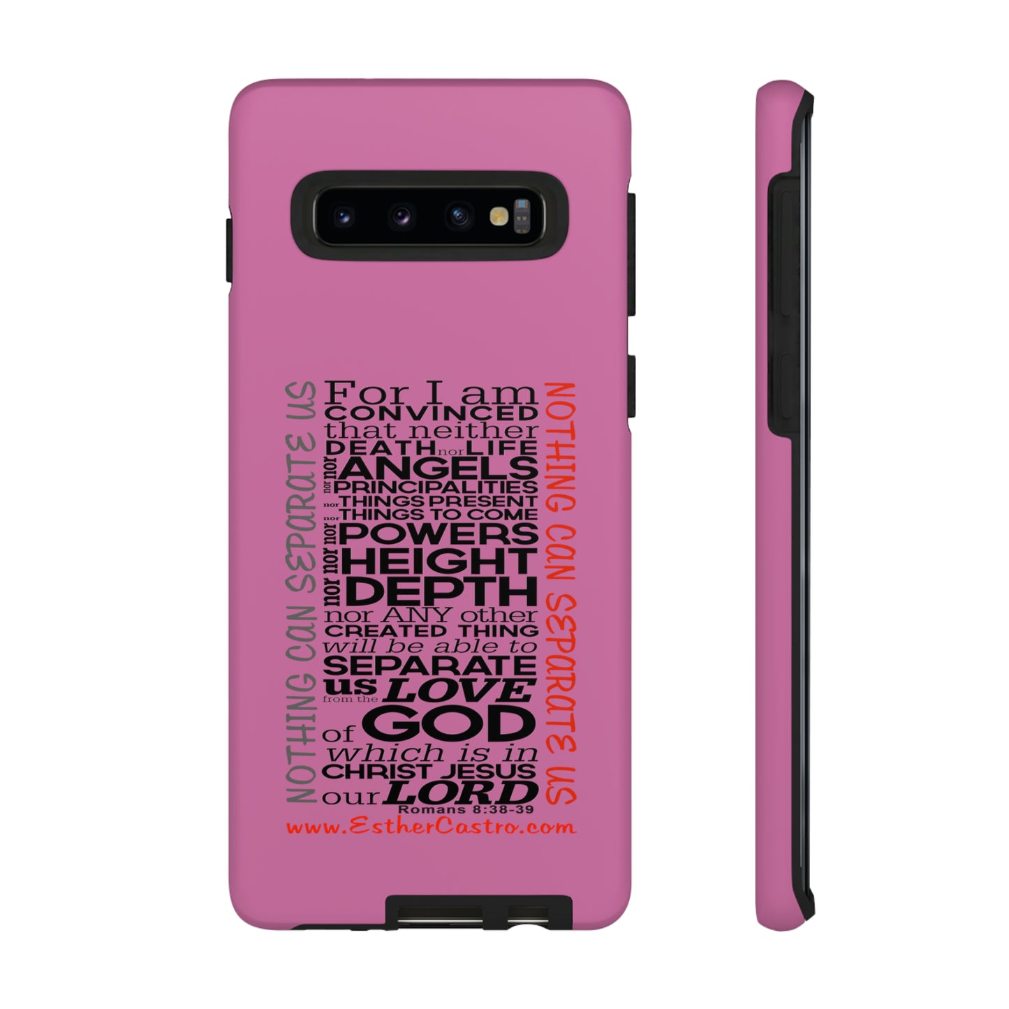 Tough Cases for Smart Phones - "Nothing Can Separate Us" Christian customized Tough Cases Romans 8, smartphone covers