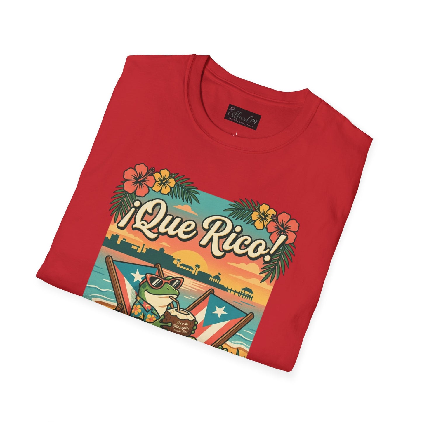 Tropical Frog Beach T‑Shirt — "Coco de Mayagüez Puerto Rico" Summer Vacation Tee