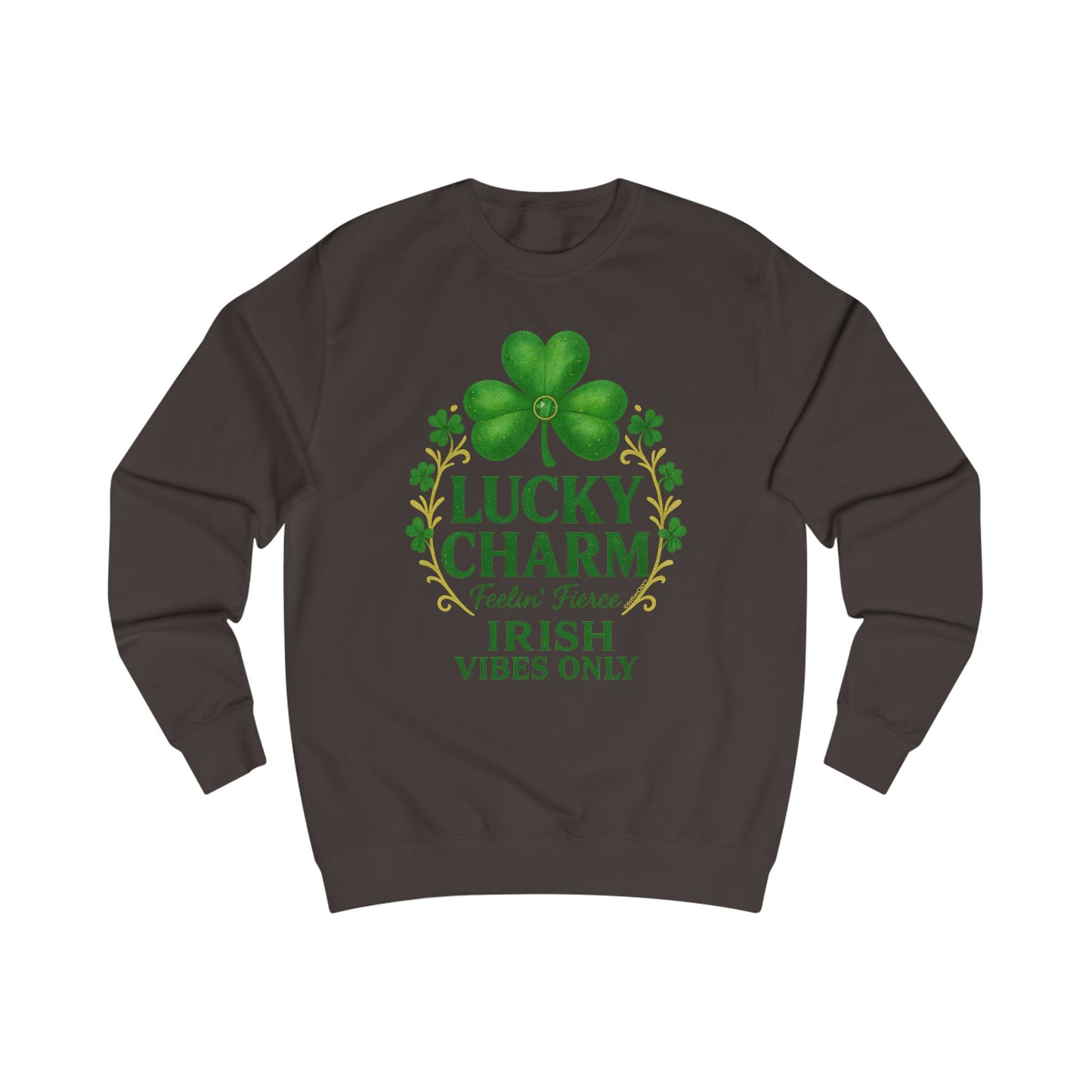 Lucky Charm Shamrock Sweatshirt — Irish Vibes St. Patrick's Day