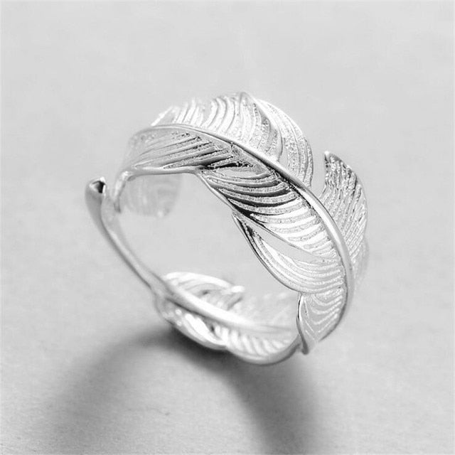 Anillos de abrazo de amor chapados en plata con personalidad