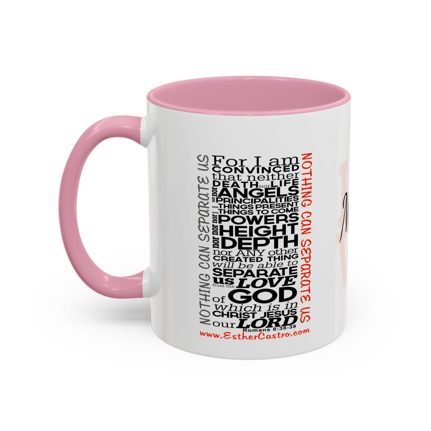 Nothing Can Separate Us Scripture Mug | Christian Coffee Mug, Romans 8, Love Mom