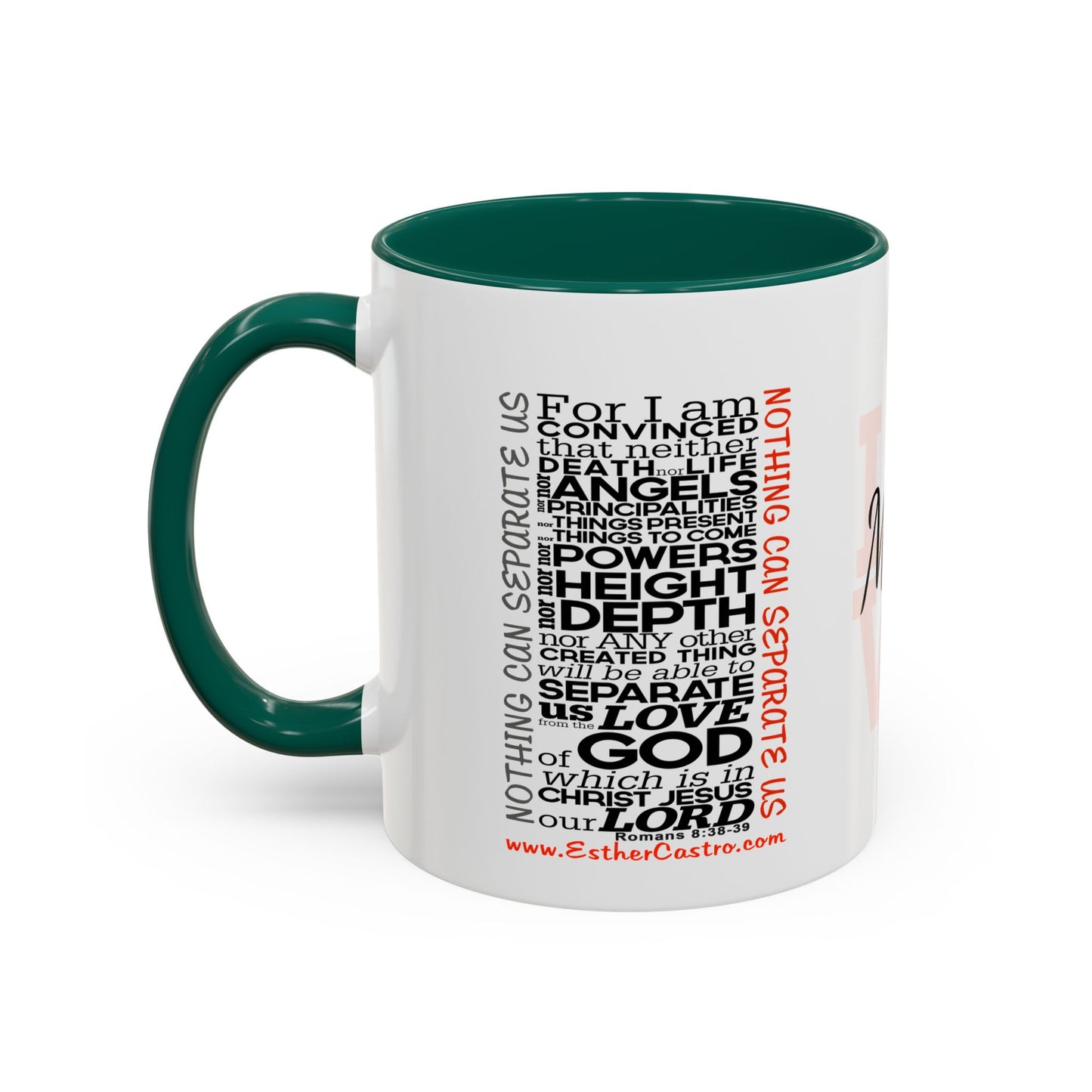 Nothing Can Separate Us Scripture Mug | Christian Coffee Mug, Romans 8, Love Mom