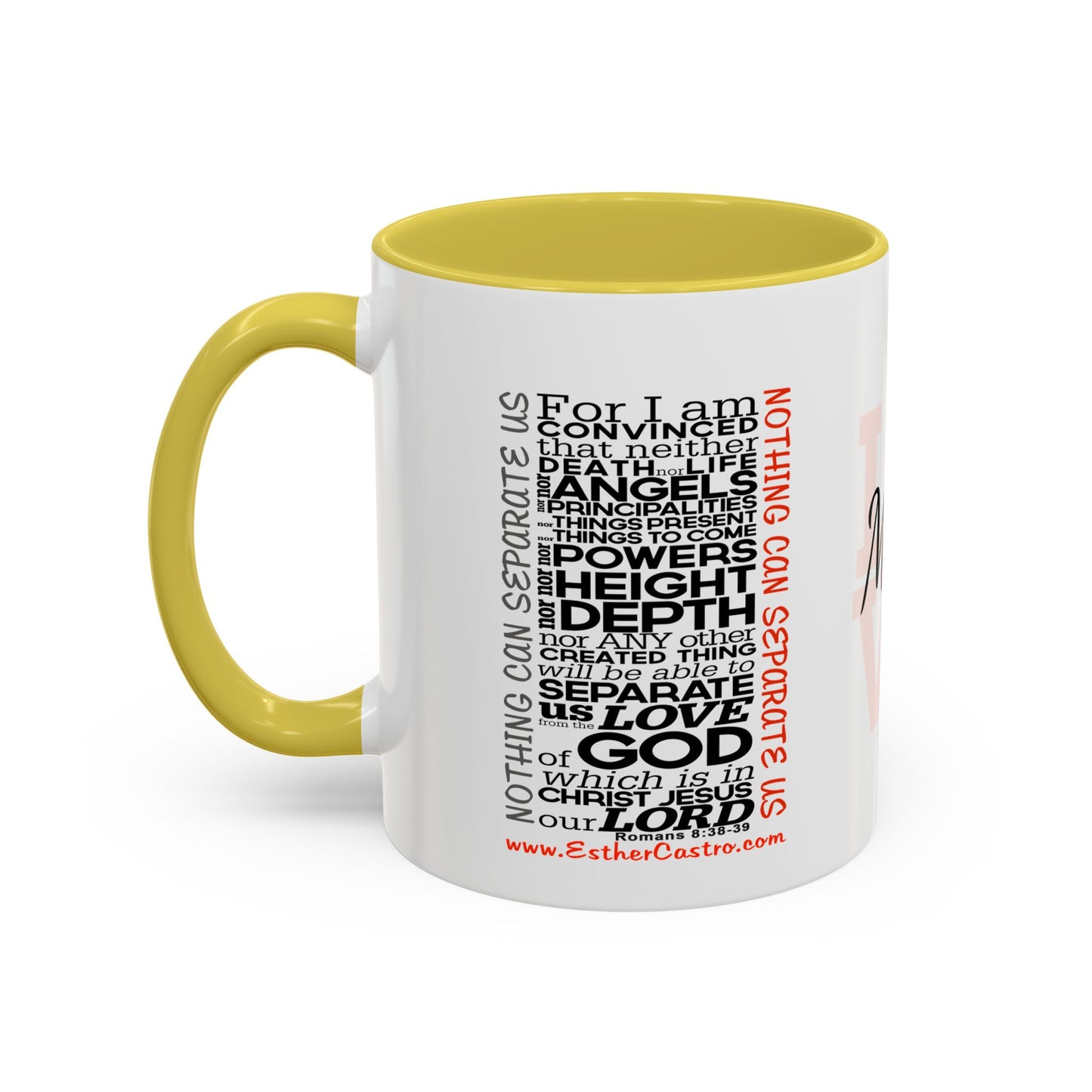 Nothing Can Separate Us Scripture Mug | Christian Coffee Mug, Romans 8, Love Mom