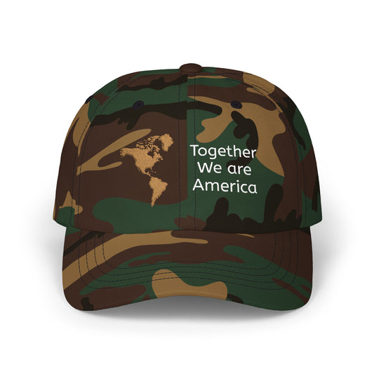 Together We Are America Cap | Embroidered Classic Dad Hat, Low Profile Cotton