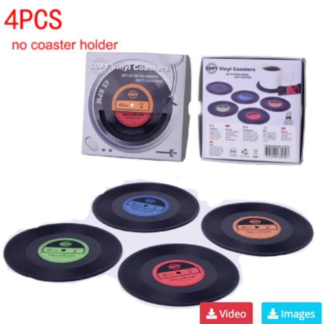 Vinyl Coasters For Drinks