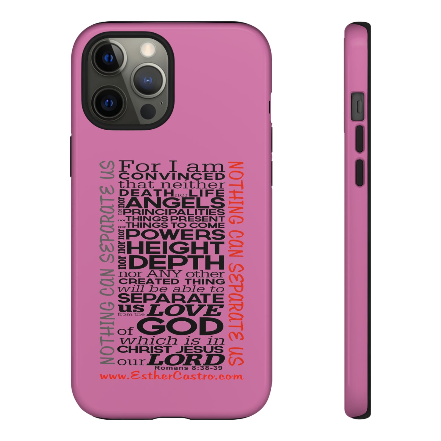 Tough Cases for Smart Phones - "Nothing Can Separate Us" Christian customized Tough Cases Romans 8, smartphone covers