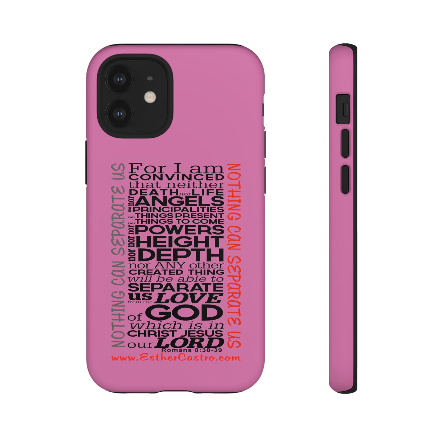 Tough Cases for Smart Phones - "Nothing Can Separate Us" Christian customized Tough Cases Romans 8, smartphone covers