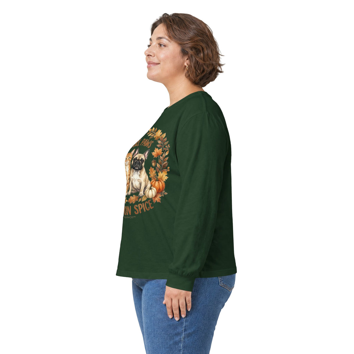 Purrs, Paws & Pumpkin Spice Long Sleeve Tee (Unisex)