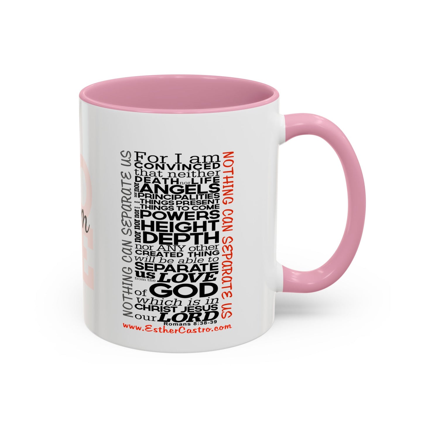 Nothing Can Separate Us Scripture Mug | Christian Coffee Mug, Romans 8, Love Mom