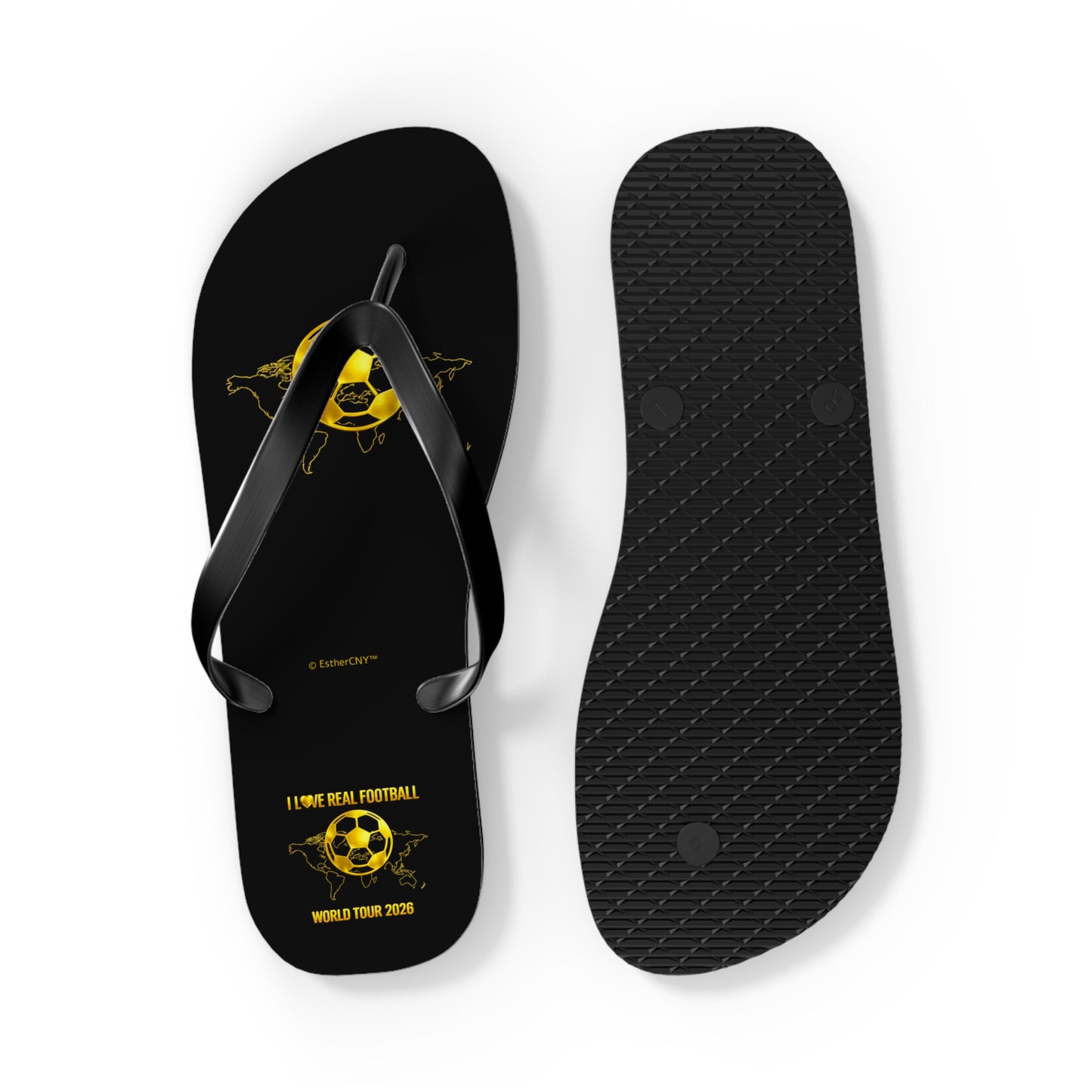 I Love Real Football Flip Flops | Football World Tour 2026