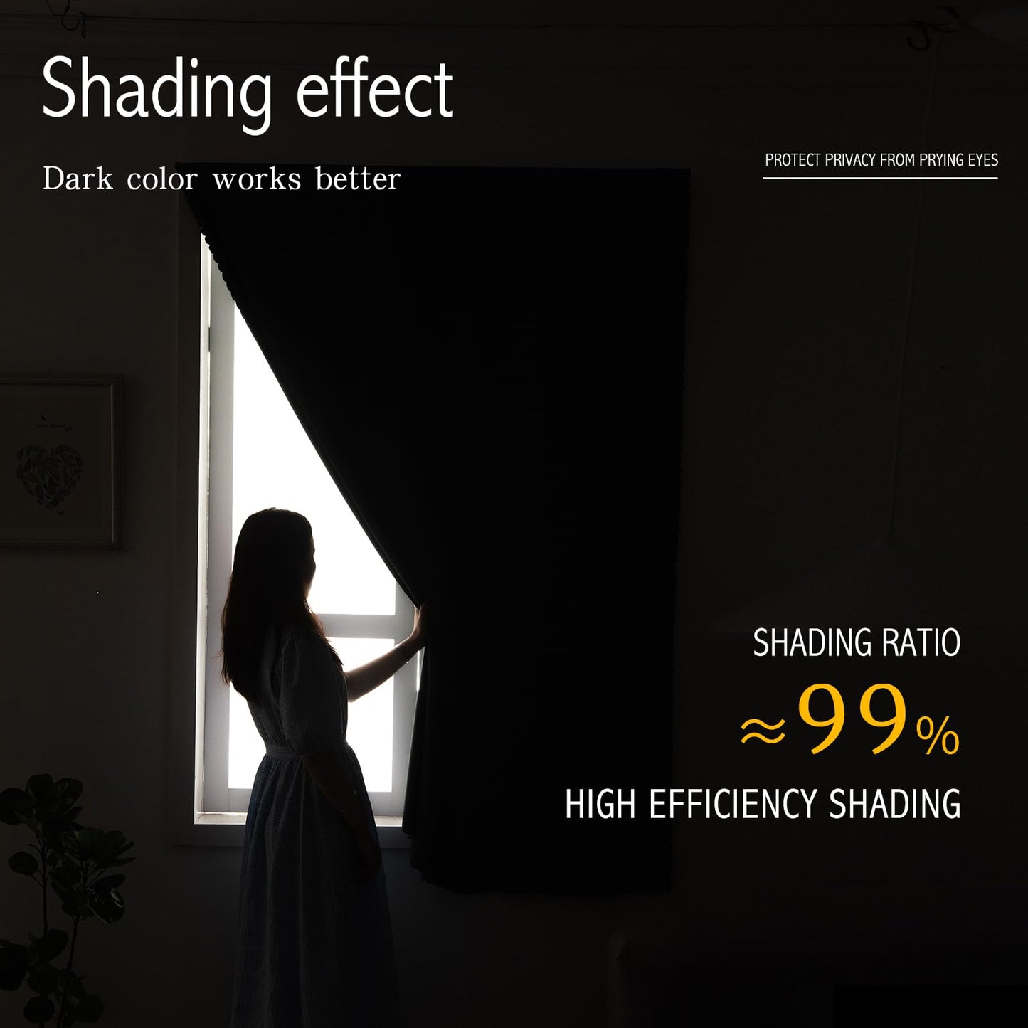 Sovtfides Blackout Curtains with Self Adhesive Tape No Rod No Drill Easy Install Window Cover for Bedroom Kitchen Dorm 34" W X 59" L Grey 1 Panel