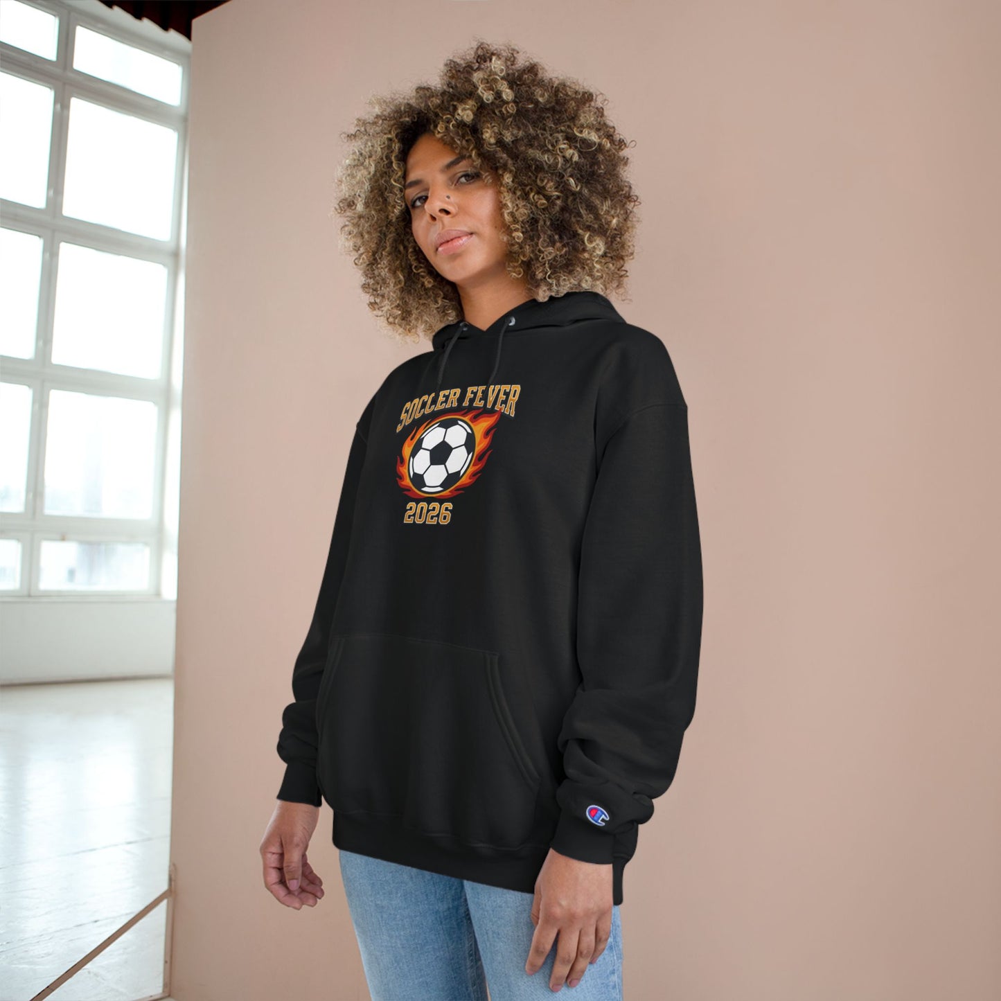 Soccer Fever 2026 Hoodie – Flaming Soccer Ball Championship Sweatshirt