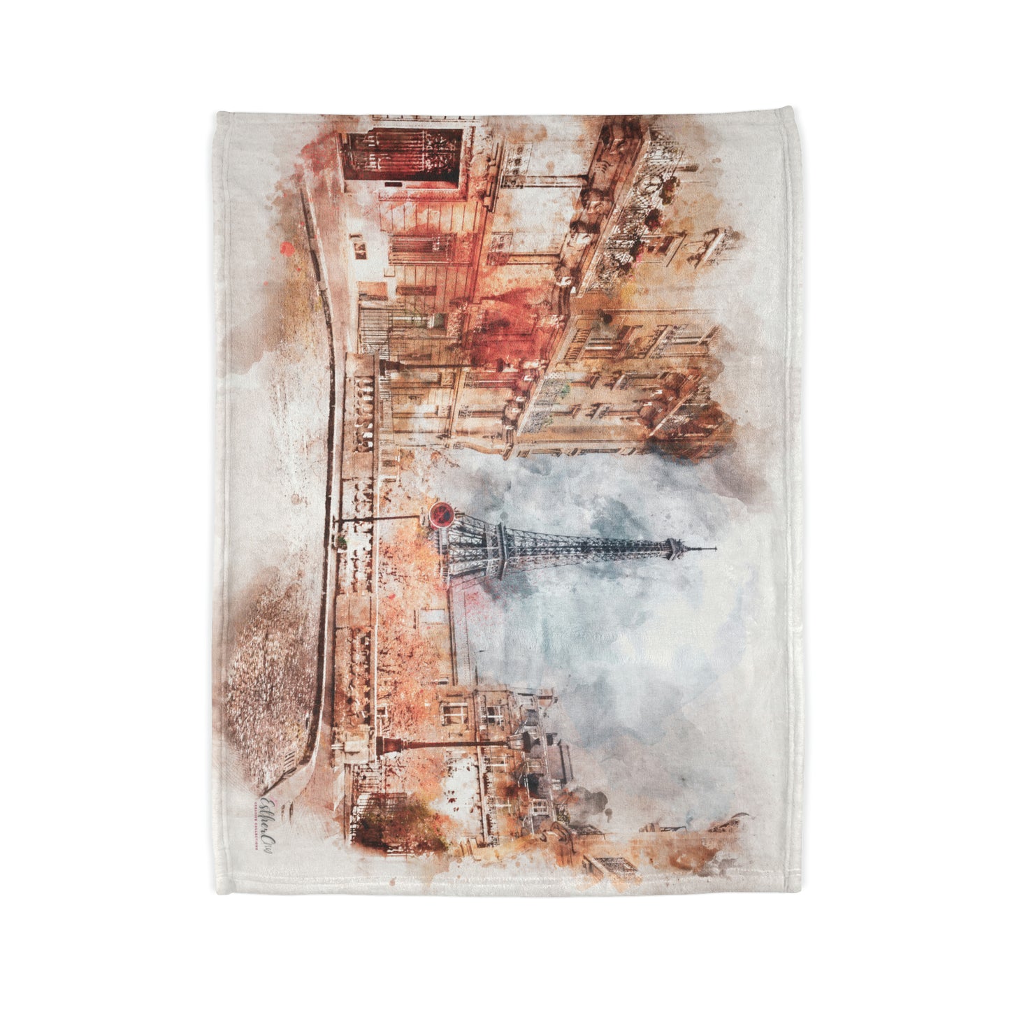 Paris Theme Soft Polyester Blanket, bedding, blankets, Eiffel Tower