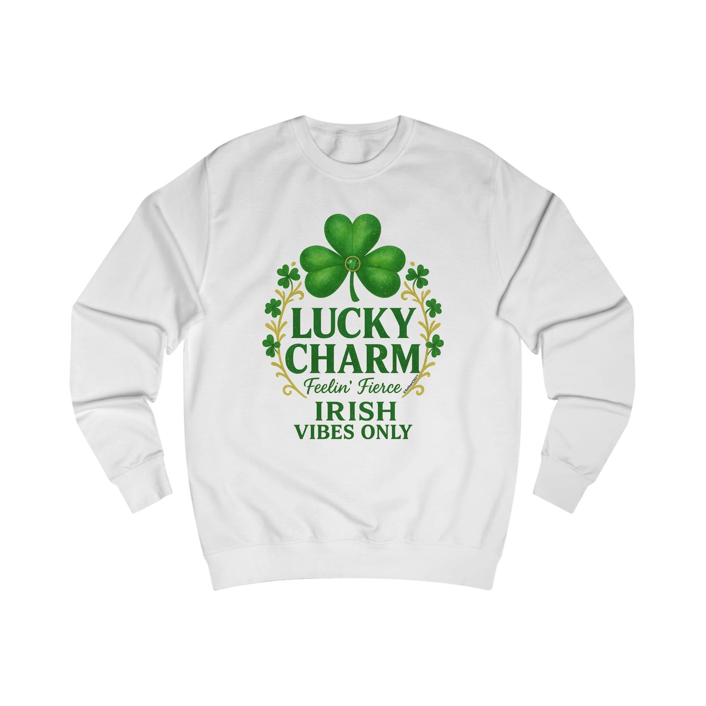 Lucky Charm Shamrock Sweatshirt — Irish Vibes St. Patrick's Day