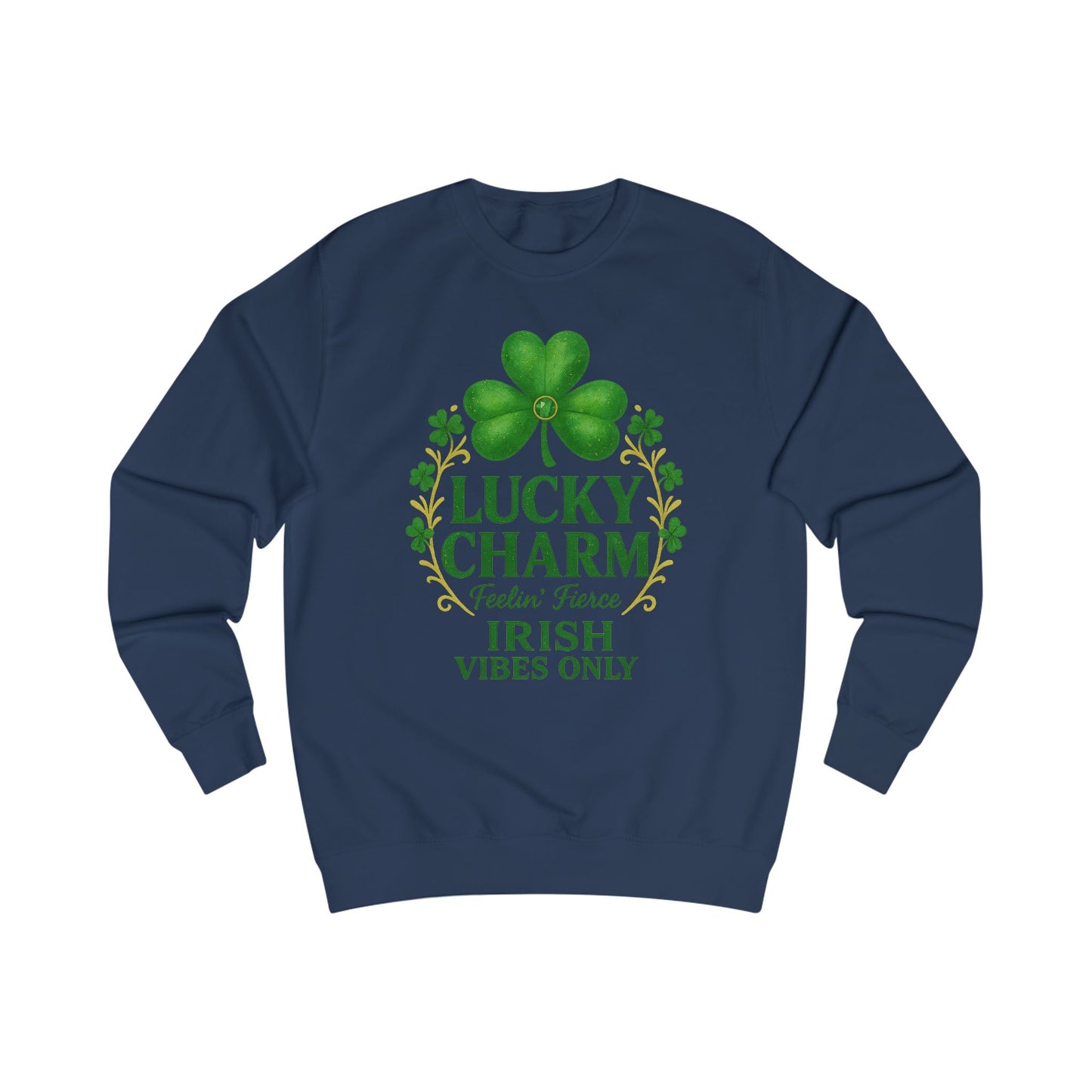 Lucky Charm Shamrock Sweatshirt — Irish Vibes St. Patrick's Day