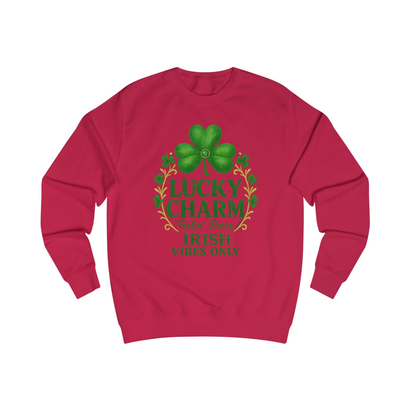 Lucky Charm Shamrock Sweatshirt — Irish Vibes St. Patrick's Day