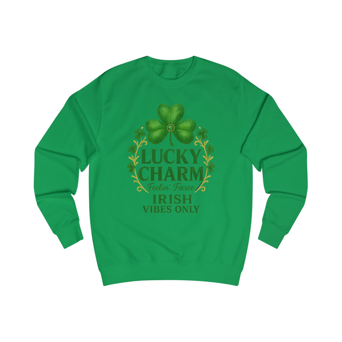 Lucky Charm Shamrock Sweatshirt — Irish Vibes St. Patrick's Day