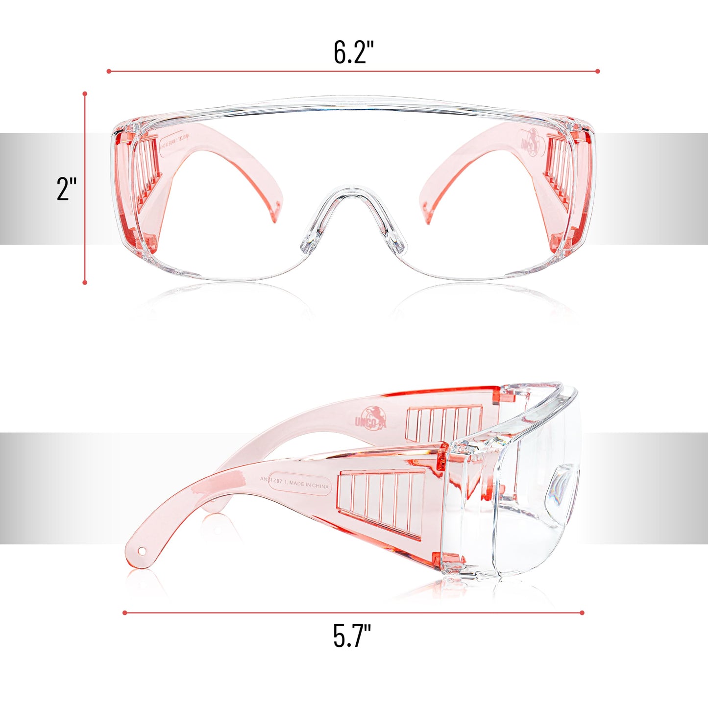 NCO- Safety Goggles Over Glasses, Protective Goggles, Safety Goggles Anti Fog, Work, Safety Glasses Over