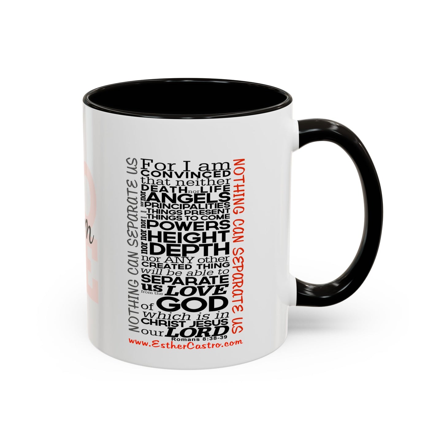 Nothing Can Separate Us Scripture Mug | Christian Coffee Mug, Romans 8, Love Mom
