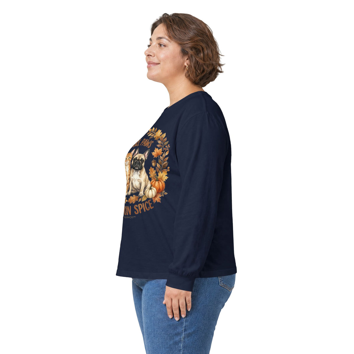 Purrs, Paws & Pumpkin Spice Long Sleeve Tee (Unisex)