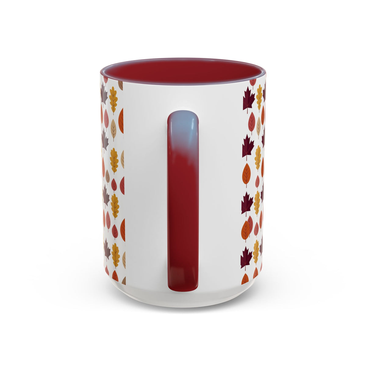 Autumn Leaves Accent Coffee Mug – Fall Leaf Pattern 11/15oz