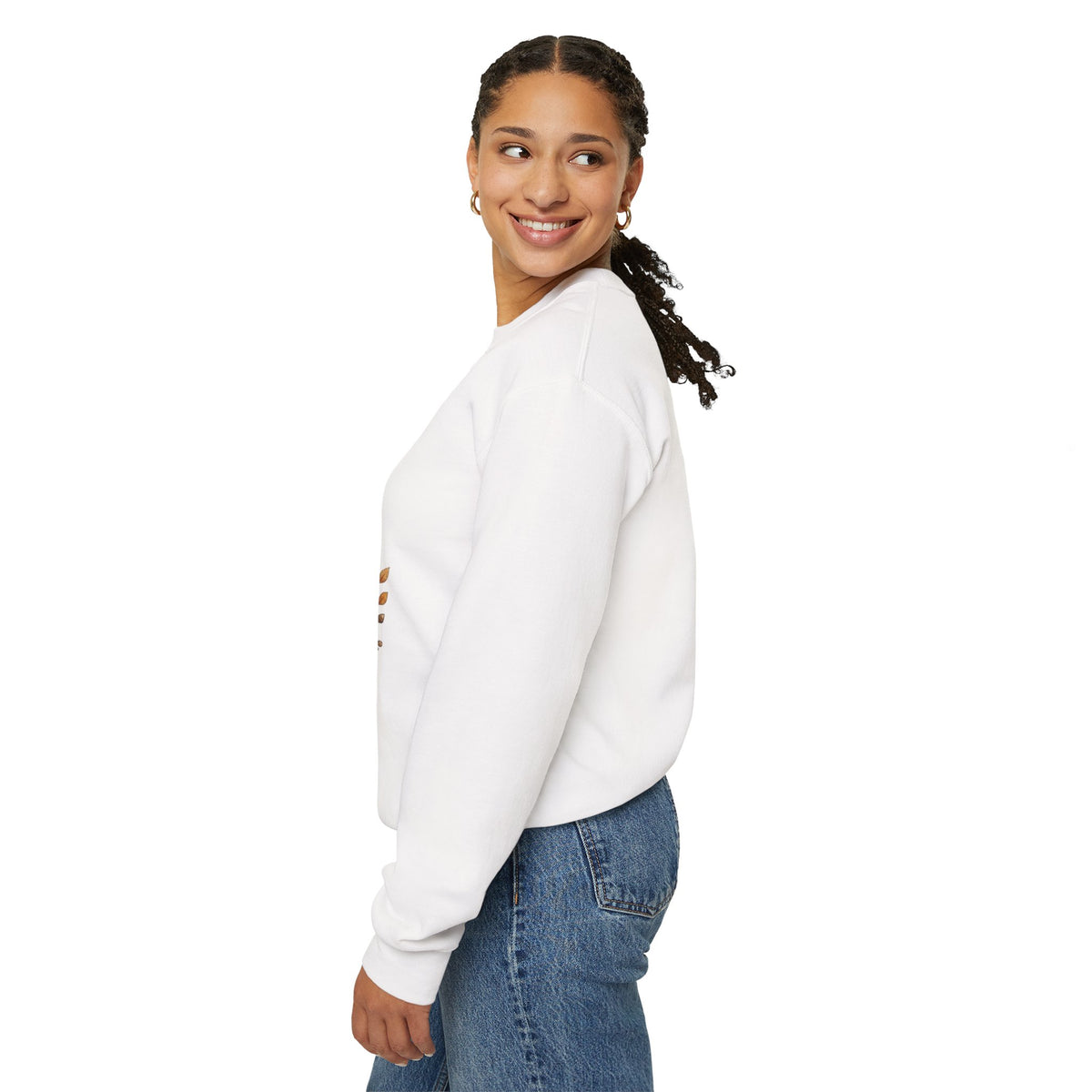 Faith-Inspired Crewneck Sweatshirt — "Rooted in Faith, Growing with Grace" Autumn Wreath