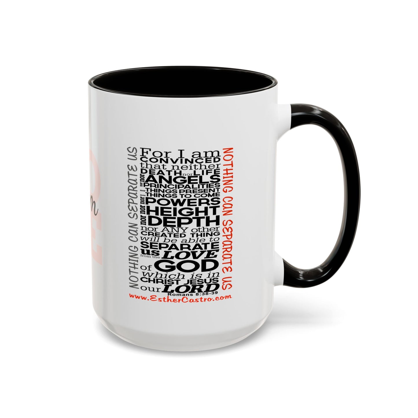 Nothing Can Separate Us Scripture Mug | Christian Coffee Mug, Romans 8, Love Mom
