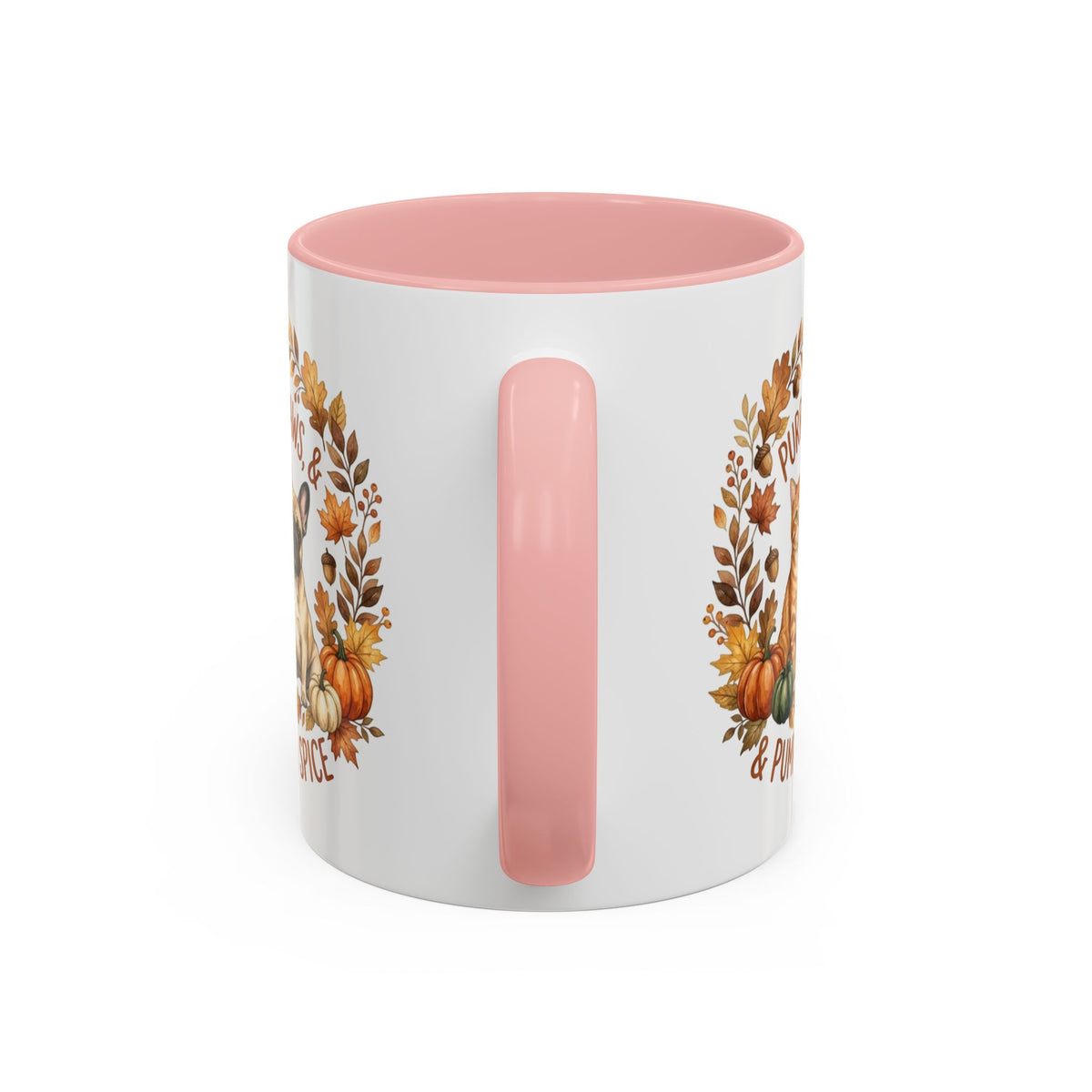Fall Pet Mug - "Purrs, Paws & Pumpkin Spice" Accent Coffee Mug