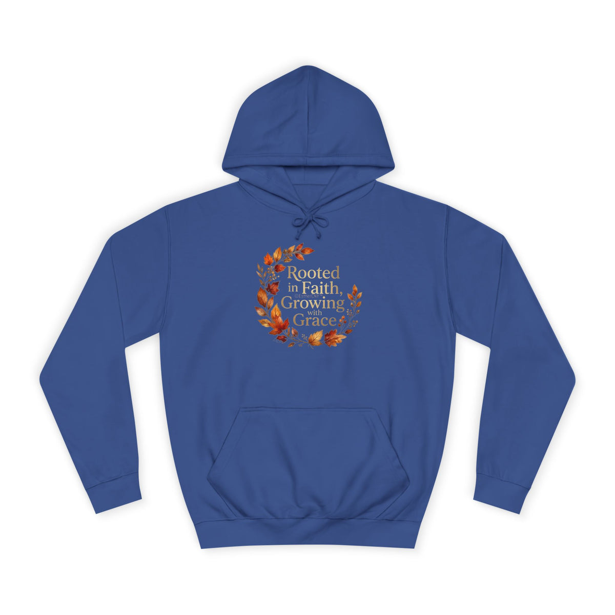 Hoodie - Rooted in Faith, Growing with Grace, Fall Wreath Hoodie