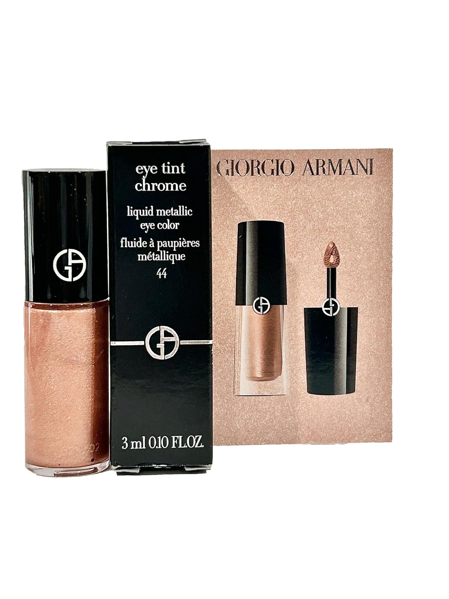 GIORGIO ARMANI MINI Eye Tint Chrome Liquid Metallic Eye Color # 44-3 ml / 0.10 FL oz (Small)