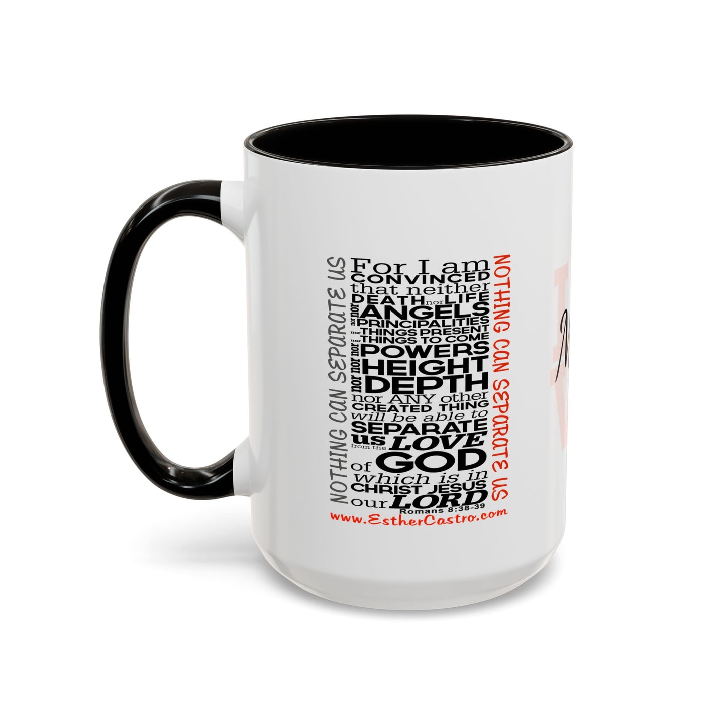 Nothing Can Separate Us Scripture Mug | Christian Coffee Mug, Romans 8, Love Mom