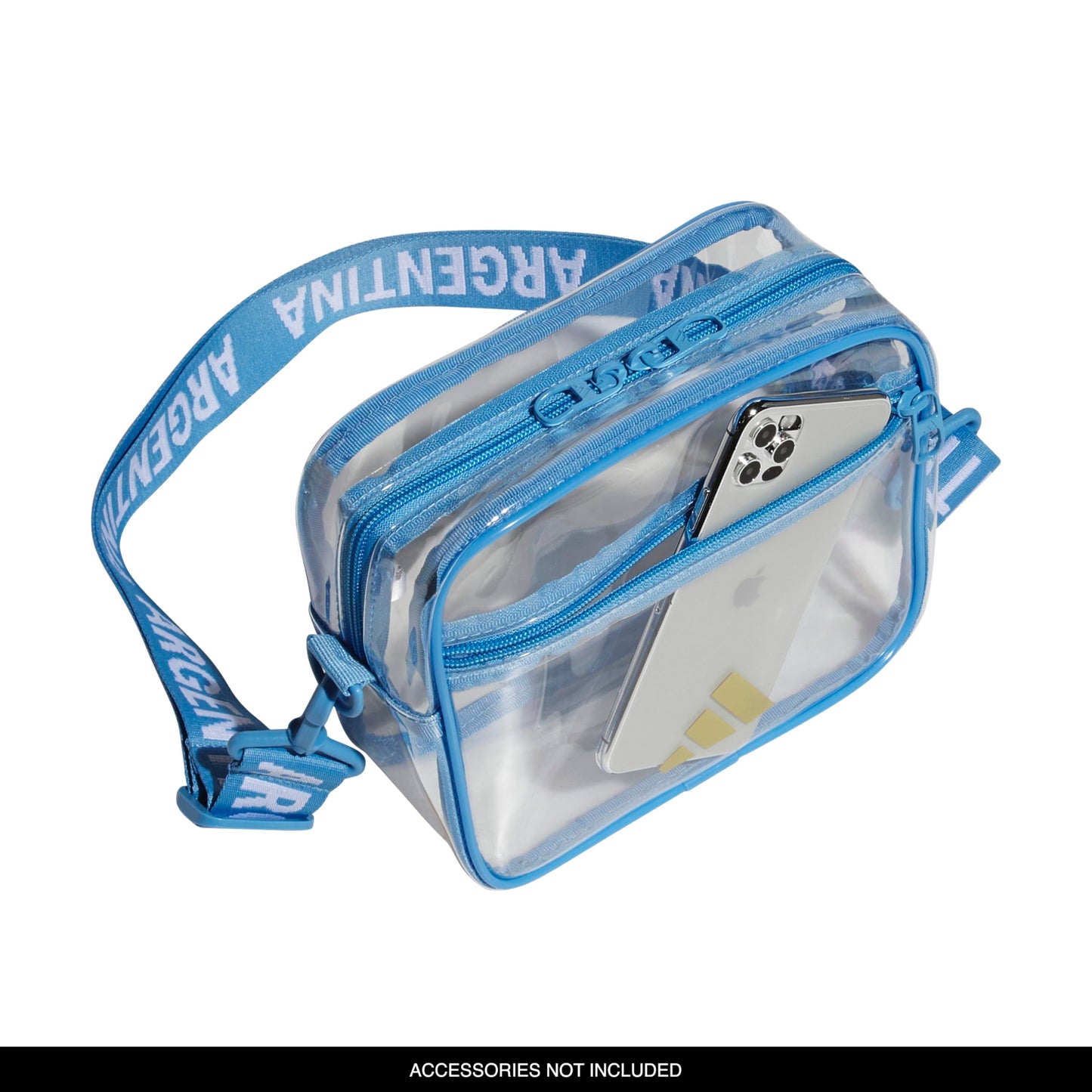adidas Clear Stadium Bag – Small Transparent Crossbody, 4L, Argentina, OSFA