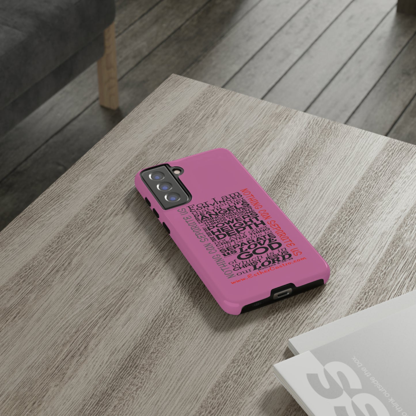 Fundas Resistentes para Teléfonos Inteligentes - "Nada Nos Puede Separar" Fundas Resistentes Cristianas personalizadas Romanos 8, fundas para smartphones