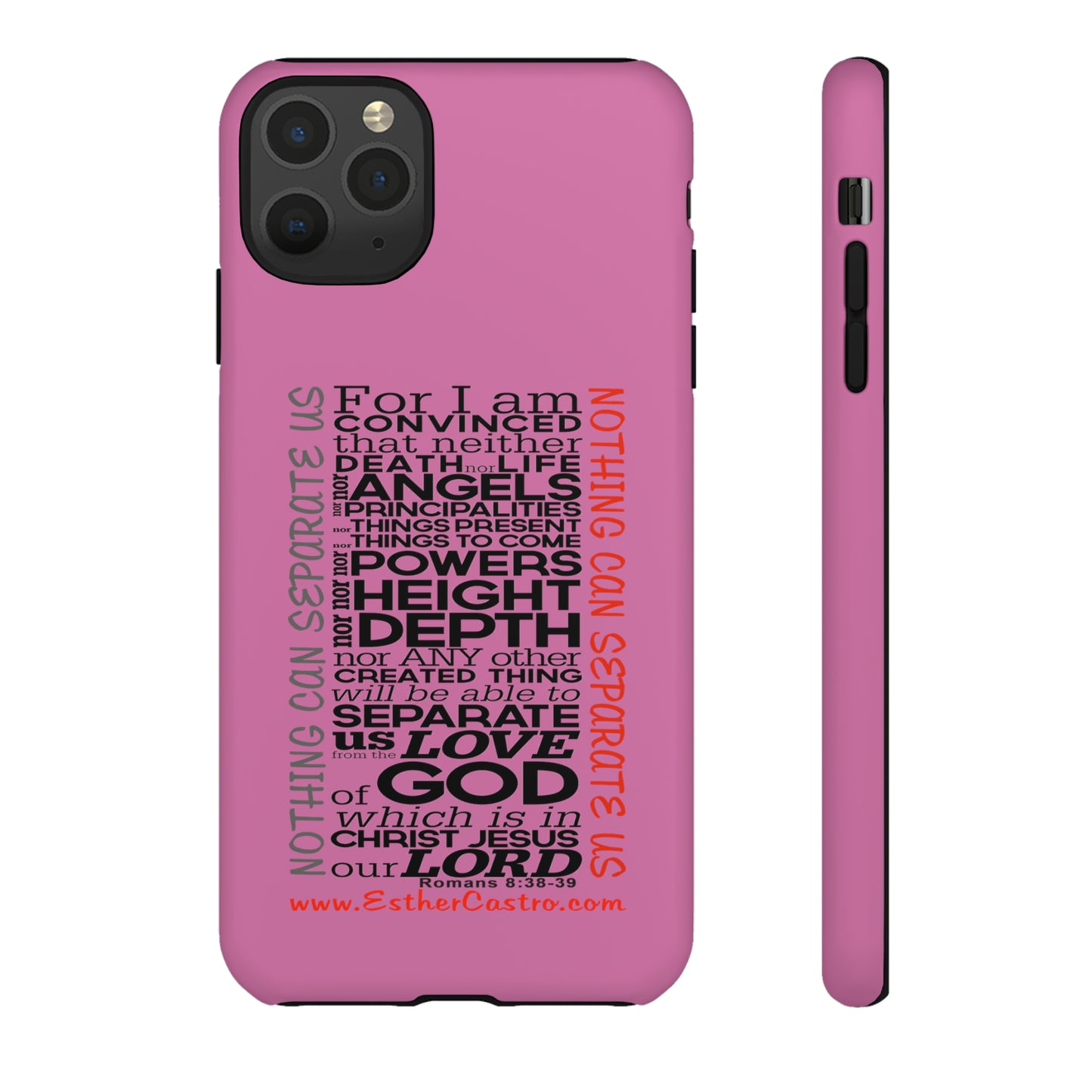 Tough Cases for Smart Phones - "Nothing Can Separate Us" Christian customized Tough Cases Romans 8, smartphone covers