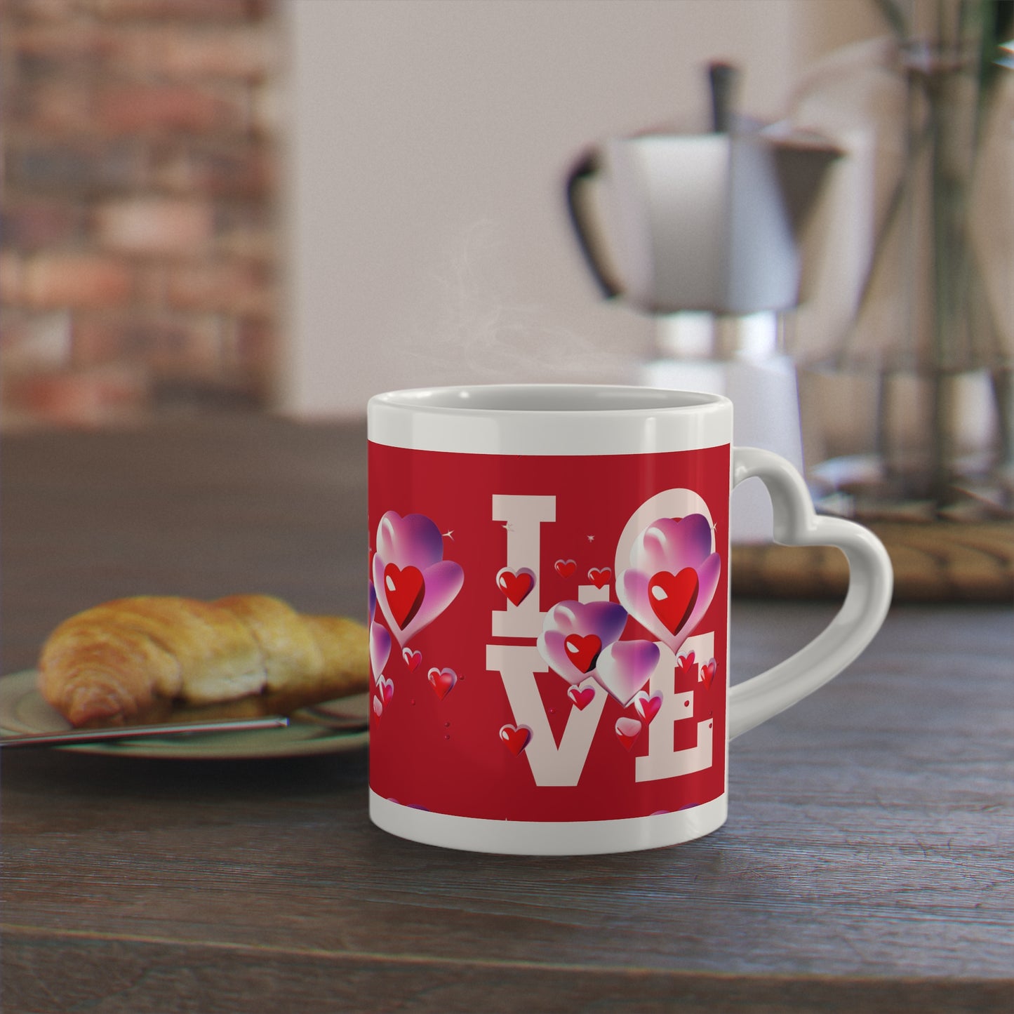 LOVE Heart-Shaped Mug