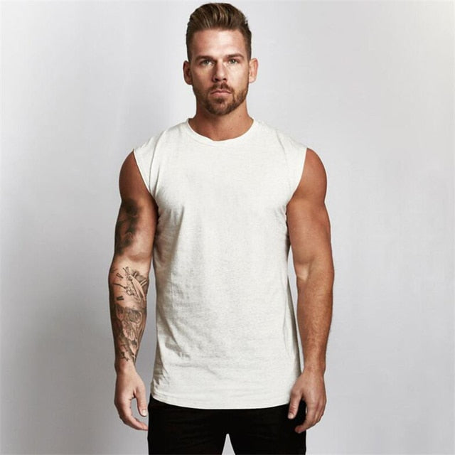 Camiseta sin mangas de compresión para hombre