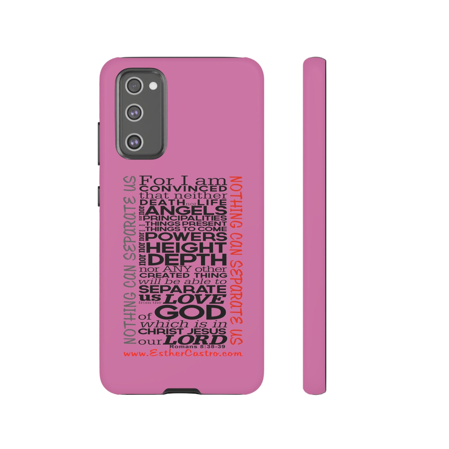 Fundas Resistentes para Teléfonos Inteligentes - "Nada Nos Puede Separar" Fundas Resistentes Cristianas personalizadas Romanos 8, fundas para smartphones