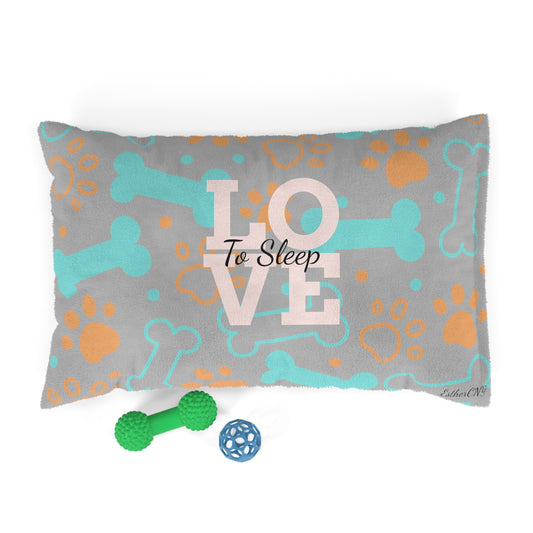 Cama para mascotas "Love to Sleep", almohada para perros,