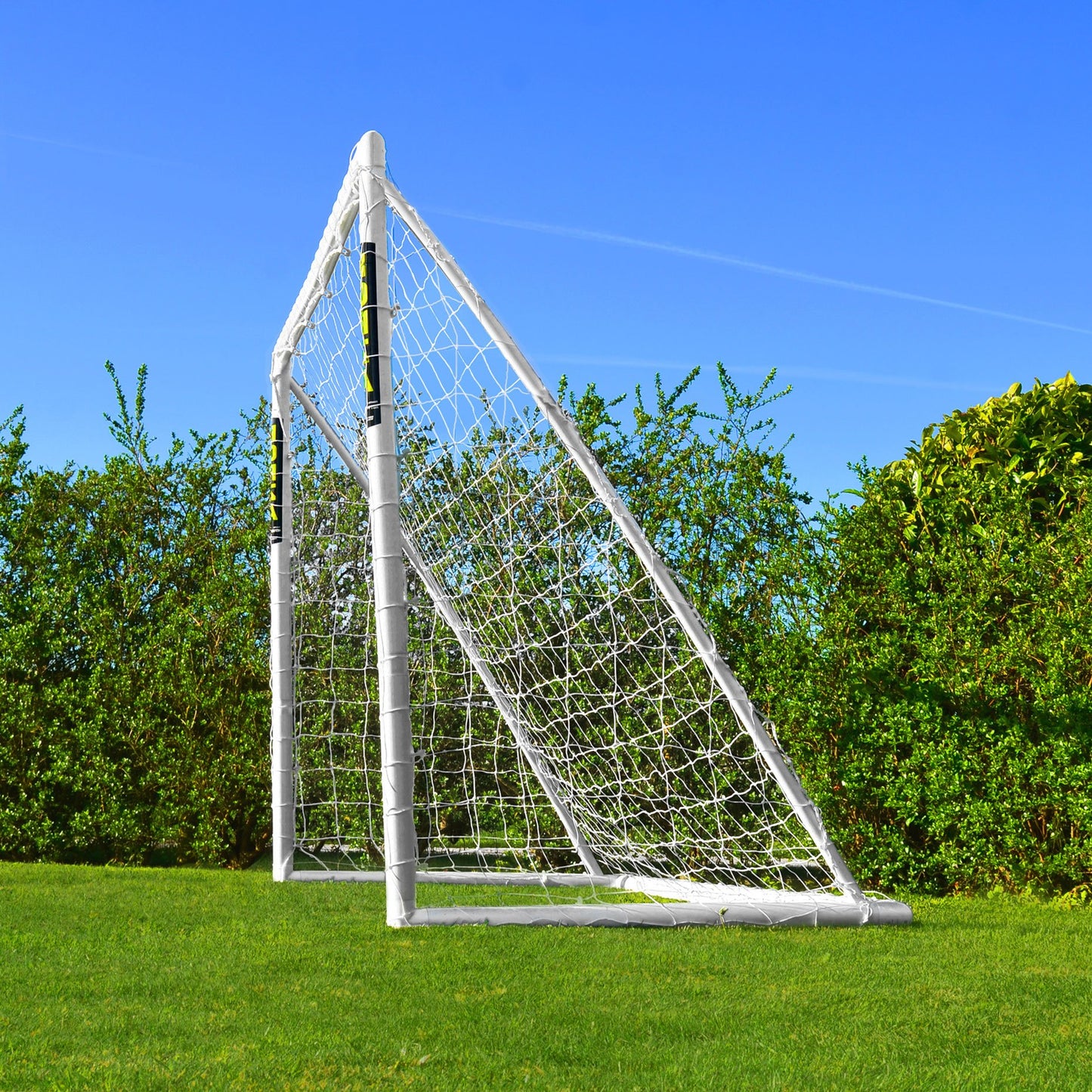FORZA 8ft x 6ft Soccer Goal | Ready, Set, Goal! | All Weather uPVC Soccer Goals – Optional Target Net, Soccer Ball & Carry Bag - Perfect for Backyards and Clubs (Goal Only)