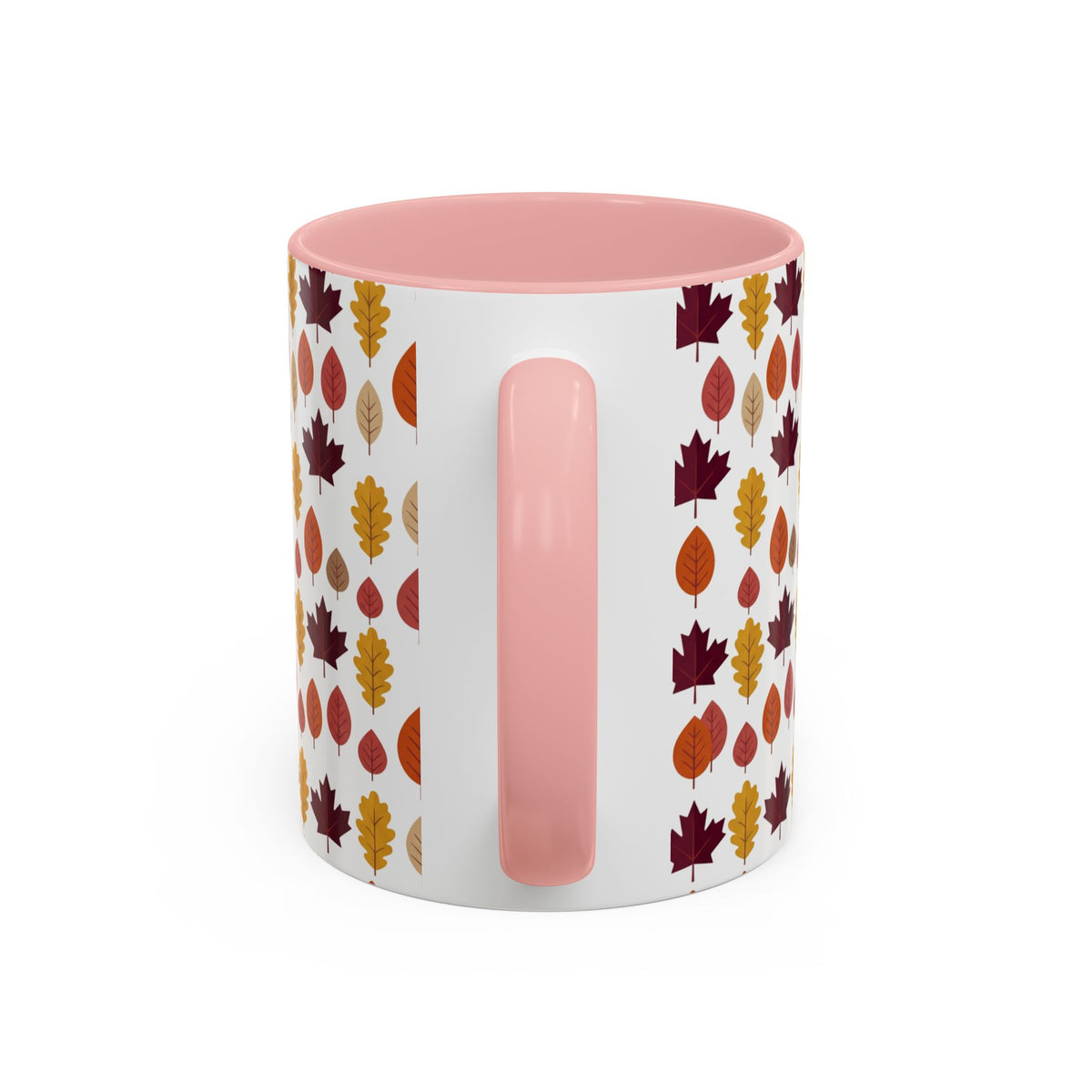 Autumn Leaves Accent Coffee Mug – Fall Leaf Pattern 11/15oz