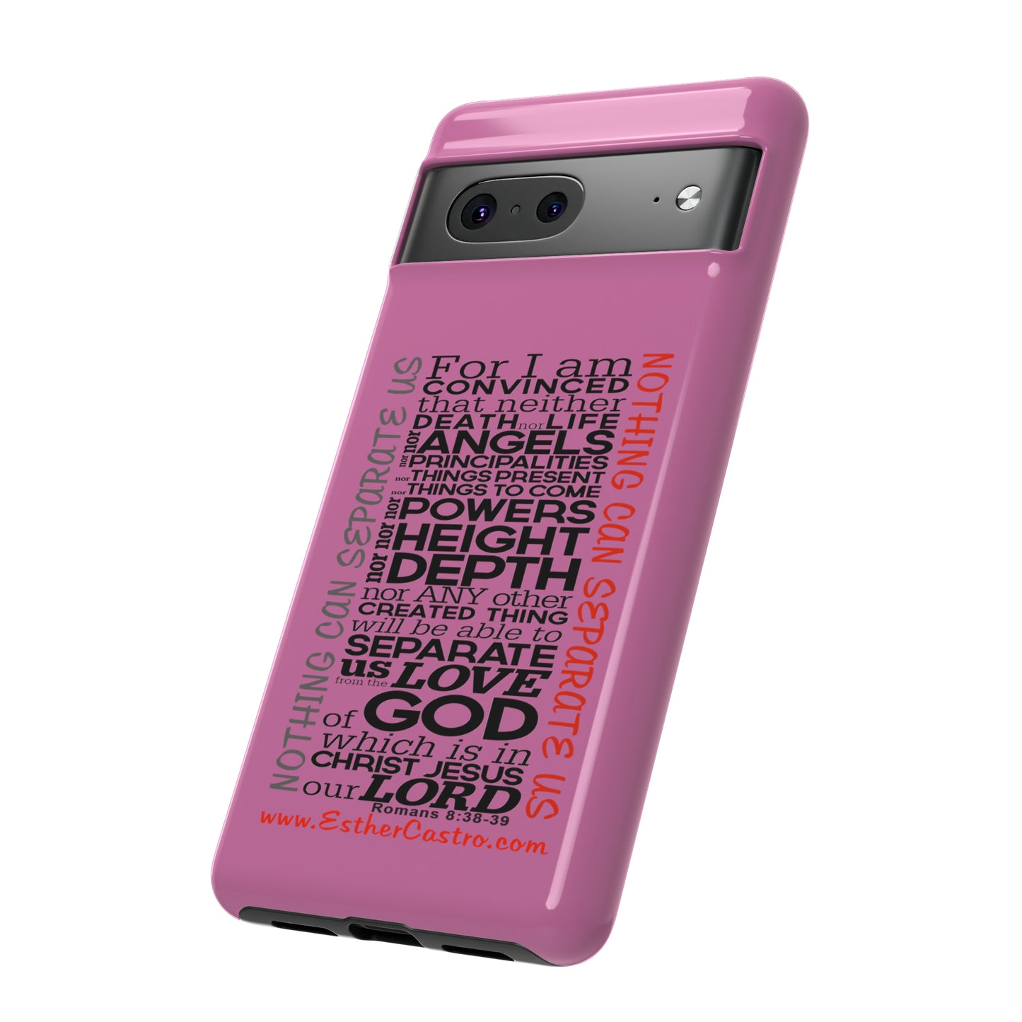 Tough Cases for Smart Phones - "Nothing Can Separate Us" Christian customized Tough Cases Romans 8, smartphone covers